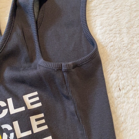 SoulCycle Dark Gray Ribbed Racerback Tank Size S - Picture 6 of 11